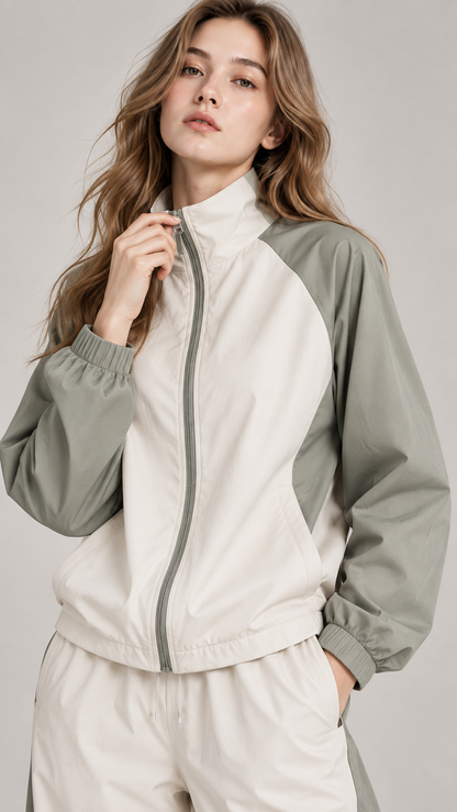 maskinm® Women's Contrast Track Set  Effortless Sporty Style. Relaxed Comfort. Everyday Versatility.