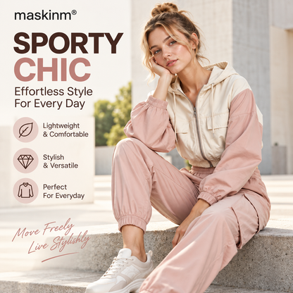 maskinm® Women’s Sporty Hooded Cargo Set