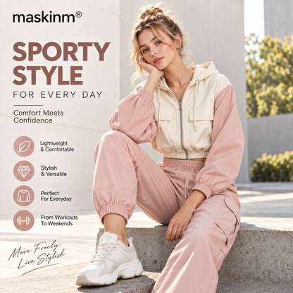maskinm® Women’s Sporty Hooded Cargo Set