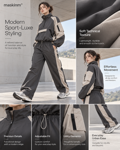 maskinm® Women’s Utility Windbreaker Jumpsuit
