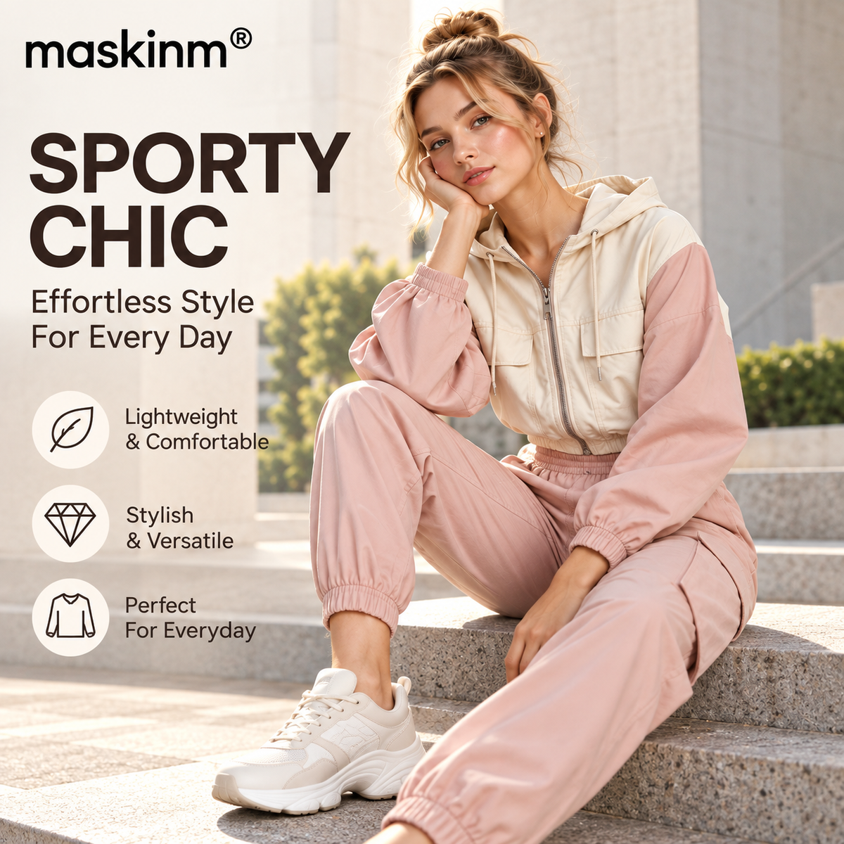 maskinm® Women’s Sporty Hooded Cargo Set