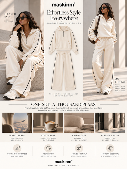 maskinm® Contrast Trim Lounge Set Clean Lines. Soft Comfort. Everyday Ease.