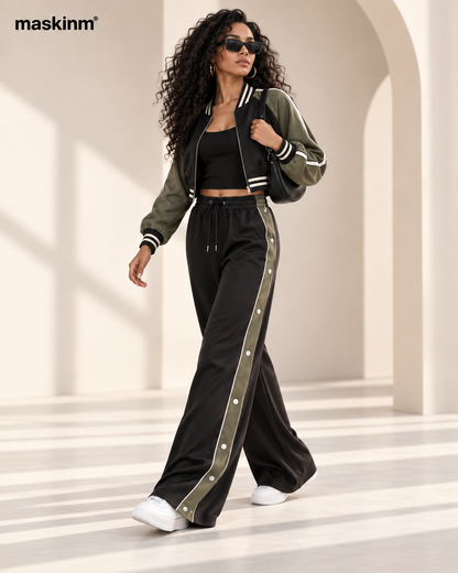 maskinm® Sport-Luxe Contrast Track Set Bold Contrast. Effortless Confidence.